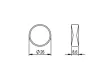 TULIP gomb Blink nikkel csiszolt + csavar