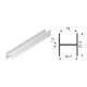 SEVROLL 05746 összekötő profil Simple/Blue H21 3m (RL:18mm) fekete matt