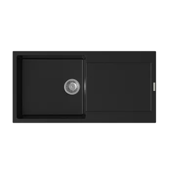   StrongSinks S3 Gránit mosogató ZALA 1000, 1000x500mm,csepegtetővel,fekete