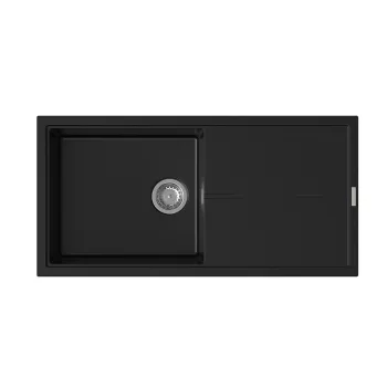   StrongSinks S3 Gránit mosogató Labe 1000, 1000 x 500mm,csepegtetővel, fekete