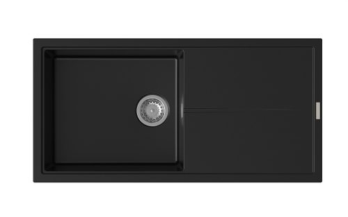 StrongSinks S3 Gránit mosogató Labe 1000, 1000 x 500mm,csepegtetővel, fekete