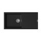 StrongSinks S3 Gránit mosogató Labe 1000, 1000 x 500mm,csepegtetővel, fekete