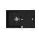 StrongSinks S3 Gránit mosogató Vardar 780, 780x500 mm, csepegt., feket