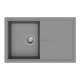 StrongSinks S3 Gránit mosogató Labe 780, 780 x 500mm, csepegtetővel, szürke