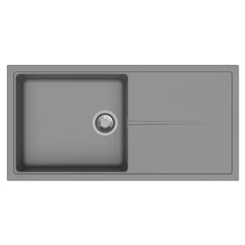   StrongSinks S3 Gránit mosogató Labe 1000, 1000 x 500mm,csepegtetővel, szürke