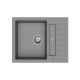 StrongSinks S3 Gránit mosogató Varda 615,615x500mm,csepegt.,,szürke