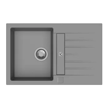   StrongSinks S3 Gránit mosogató Vardar 780,780x500mm,csepegt,, szürke