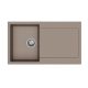 StrongSinks S3 Gránit mosogató ZALA 860,860 x 500mm,csepegtetővel, barna