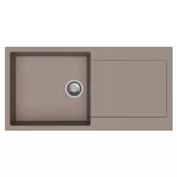   StrongSinks S3 Gránit mosogató ZALA 1000,1000 x 500mm,csepegtetővel,barna