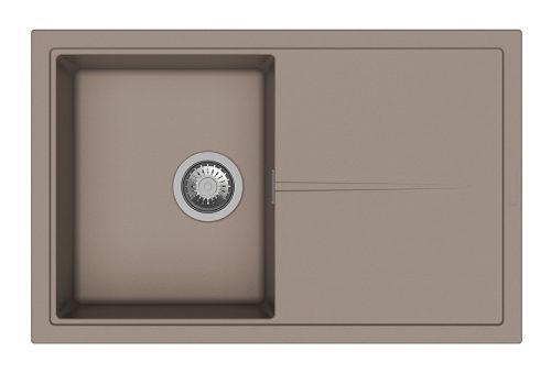 StrongSinks S3 Gránit mosogató Labe 780, 780 x 500 mm, csepegt.tálcával, barna