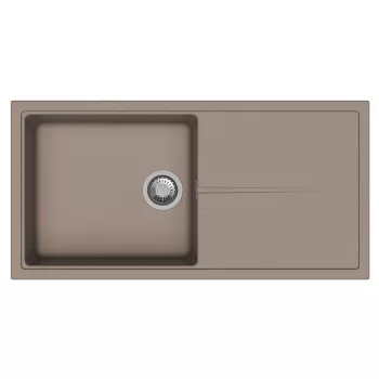   StrongSinks S3 Gránit mosogató Labe 1000, 1000 x 500mm, csepegtetővel, barna