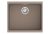 StrongSinks S3 Gránit mosogató Hron 530,530x460mm,csepegtető nélkül,barna