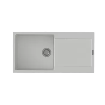   StrongSinks S3 Gránit mosogató ZALA 1000,1000 x 500mm,csepegtetővel,fehér