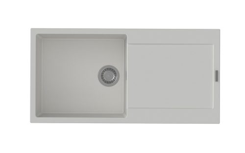 StrongSinks S3 Gránit mosogató ZALA 1000,1000 x 500mm,csepegtetővel,fehér