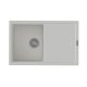 StrongSinks S3 Gránit mosogató Labe 780, 780 x 500mm, csepegtetővel, fehér