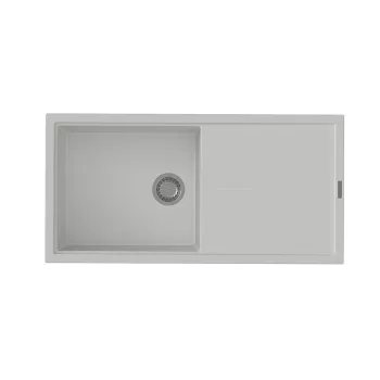   StrongSinks S3 Gránit mosogató Labe 1000, 1000 x 500mm,csepegtetővel, fehér