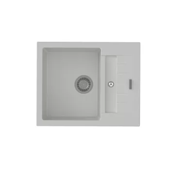   StrongSinks S3 Gránit mosogató Vardar 615, 615x500 mm, csepegtető, fehér