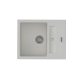 StrongSinks S3 Gránit mosogató Vardar 615, 615x500 mm, csepegtető, fehér