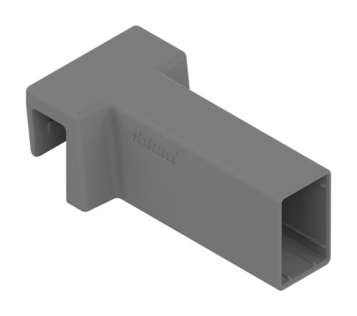 BLUM ZC4U11E0 držák příčného relingu pro Boxcover MERIVOBOX, indium šedá, IG-M