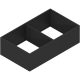BLUM ZC7F400RSP Ambia-line keret LBX/MVX-hez, NL=400/218 szén fekete CS-M