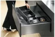 BLUM ZC7S300RSU Ambia-line kerethez LBX/MVX-hez, NL=270/242 indium szürke IG-M
