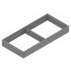 BLUM ZC7S450RS2 Ambia-line kerethez LBX/MVX-hez, NL=450/200 indium szürke IG-M