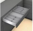 BLUM ZC7S600BS3 Ambia-line evőeszközös fiók LBX/MVX, NL=600/300 szén fekete CS-M