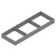 BLUM ZC7S600RS2 Ambia-line kerethez LBX/MVX, NL=600/200 mm indium szürke IG-M