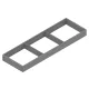 BLUM ZC7S650RS2 Ambia-line kerethez LBX/MVX, NL=650/200 indium szürke IG-M