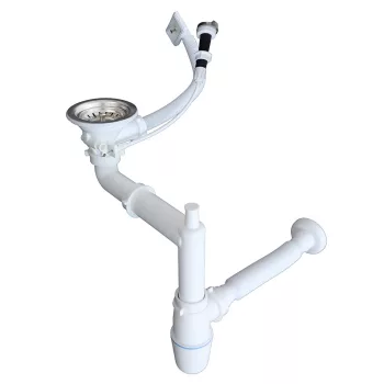   StrongSinks S3 Helytakarékos szifon excenterrel rozsdamentes acél mosogatókhoz