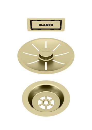 BLANCO 203476 Přísluš. odtok. sada InFino s přepad. C-overflow sat.zlatá Edition