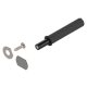 BLUM 956.1004 Rövid 50 mm akasztóhoz, mágnessel, készlet, Karbonfekete matt CS-M