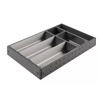   StrongMax evőeszköztartó teljes készlet  SZ-276 mm, 450 mm mélység szürke+tálak3