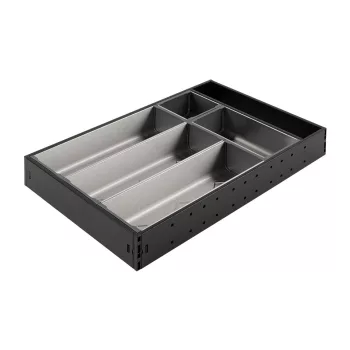  StrongMax evőeszköztartó teljes készlet  SZ-276 mm, 450 mm mélység fekete+tálak3