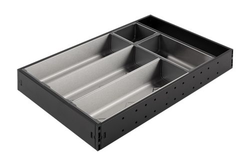 StrongMax evőeszköztartó teljes készlet  SZ-276 mm, 450 mm mélység fekete+tálak3