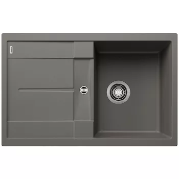   BLANCO Set 09-A 24 527289+519414 METRA 45 S  šedá vulkán + MILA chrom