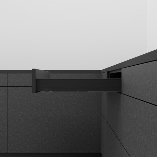 K-BLUM Legrabox N 400mm/40 kg, Blumotion/TOB, karbon fekete CS-M, expando