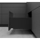 K-BLUM Legrabox F 400mm/40 kg, Blumotion/TOB, karbon fekete CS-M, expando