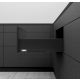 K-BLUM Legrabox K 600mm/70 kg, Blumotion/TOB, karbon fekete CS-M, belső