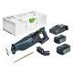 FESTOOL 576948 Akkus orrfűrészek RSC 18 5,0 EB-Plus