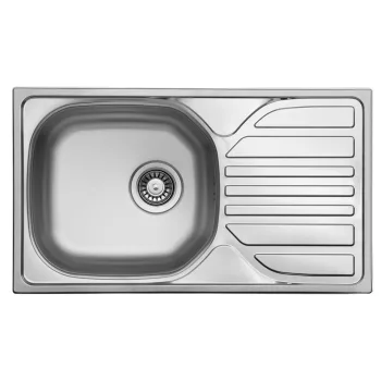   StrongSinks S1 Öko Mosogató szatén rozsdam. acél 760x435 csepegtető, felső szer.