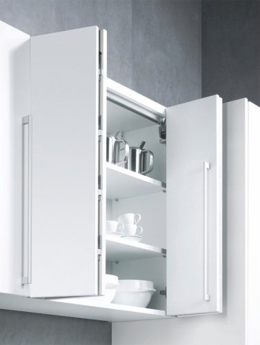 K-HETTICH WingLine S Pull2MS,5 kg,900mm,2 závěsy P,levý,černý
