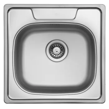   StrongSinks S1 Mosogató Tyne polírozott rozsdam. acél 506x506, felső szer.