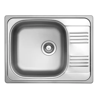   StrongSinks S1 Mosogató Odra polír. rozsdam. acél 652x503 csepegtető,felső szer.