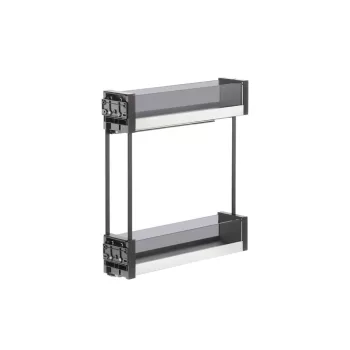 VIBO Essence oldalsó duplakosár 150mm szürke balos