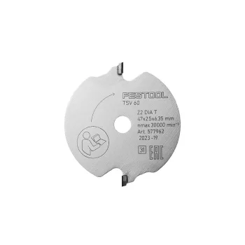   FESTOOL 577962 Elővágó fűrészlap DIA 47x2,5x6,35 T2 WOOD FINE CUT SPECIAL