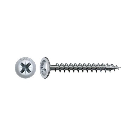 SPAX vrut 4x45 zápustná hlava s límcem PZ, W, 4C MH