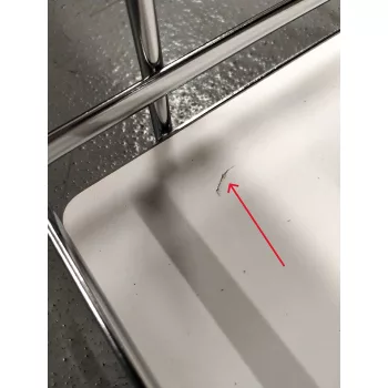 VIBO Galaxy dupla kosár alsó 300mm fehér P/L - SÉRÜLT
