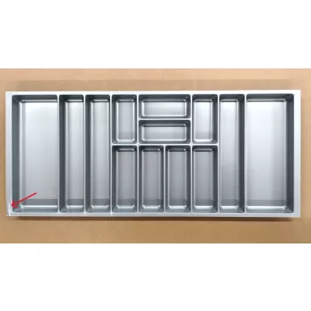   Evőeszköztató Nolago ezüst Merivobox 120-hoz (1108x 473 mm) - SÉRÜLT