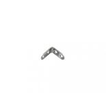 STRONG Sarokvas 40x40mm megerősített, cink fehér